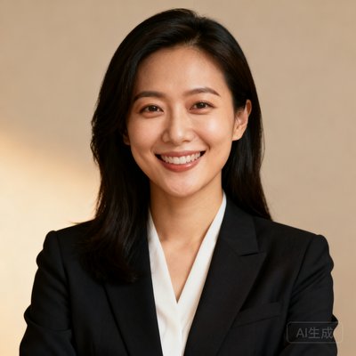 球琛运营总监陈雅文女士的头像，一位30岁出头的女性，笑容亲切，穿着干练的职业装